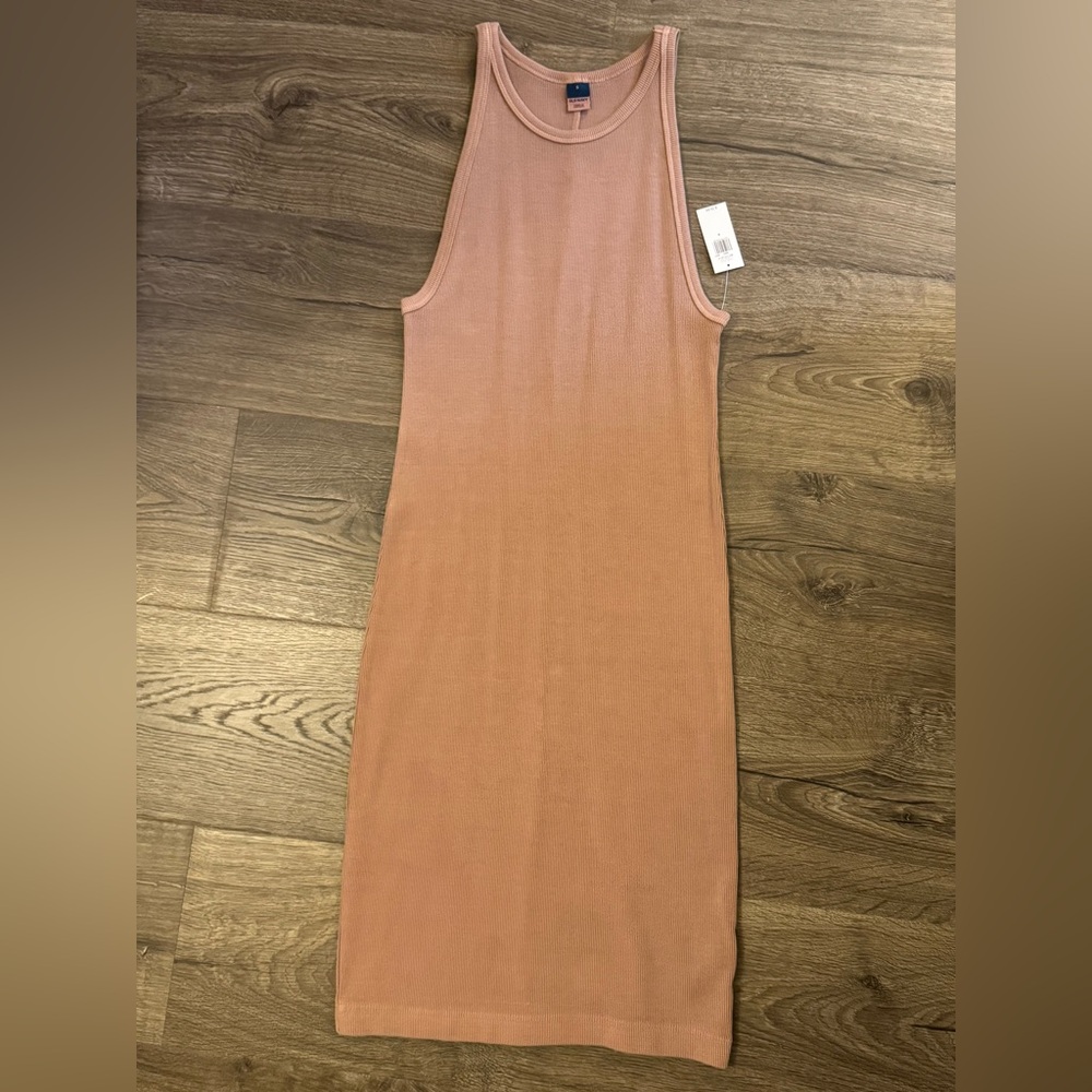 Old Navy Taupe Fitted Dress